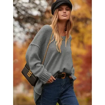 Cozy ANRABESS Women's Oversized Sweater for Fall