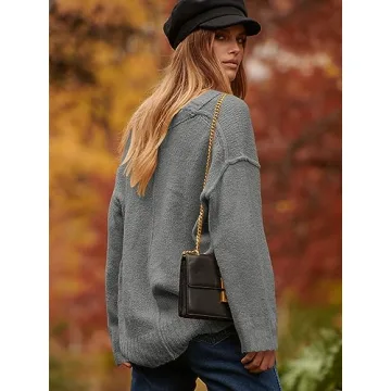 Cozy ANRABESS Women's Oversized Sweater for Fall