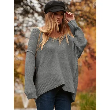 Cozy ANRABESS Women's Oversized Sweater for Fall