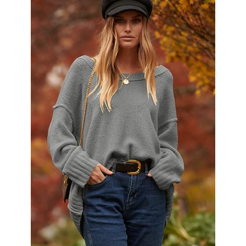 Cozy ANRABESS Women's Oversized Sweater for Fall