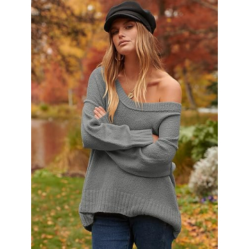 Cozy ANRABESS Women's Oversized Sweater for Fall