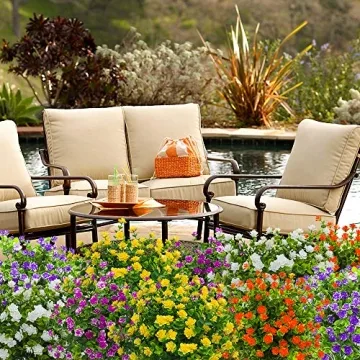 Vibrant UV Resistant Artificial Flowers for Home and Garden