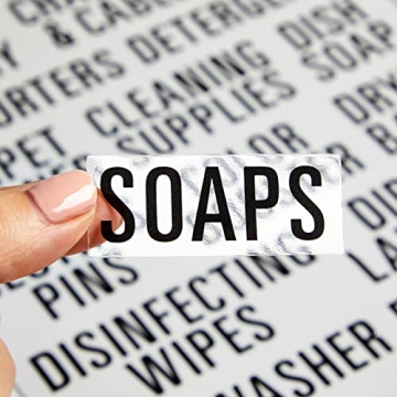 Talented Kitchen 162 PC Laundry Labels for Home Organization