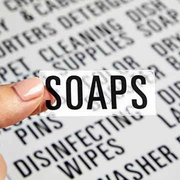 Talented Kitchen 162 PC Laundry Labels for Home Organization