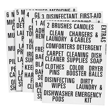 Talented Kitchen 162 PC Laundry Labels for Home Organization