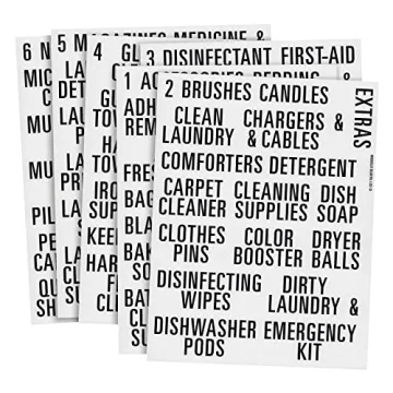 Talented Kitchen 162 PC Laundry Labels for Home Organization
