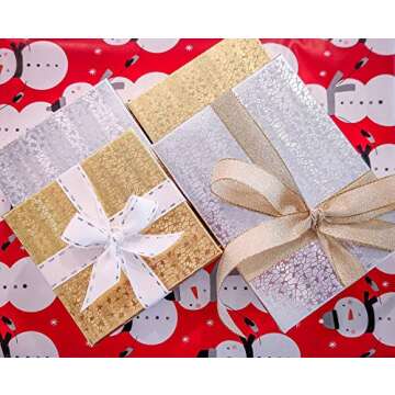 TheDisplayGuys - 25-Pack #82 Kraft Paper Cardboard Gift Boxes/Jewelry Cases w. Cotton Padding & Lid - Silver Foil - (8.0" x 2.0" x 1.0")