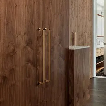 Goo-Ki 6 Pack 7 9/16" Center to Center Warm Champagne Bronze Modern Cabinet Pulls Solid Contemporary Home Improvement Hardware Brushed Drawer Pulls Zinc Alloy Kitchen Handles