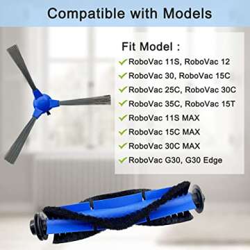 Tivcroxs 10 Pack Replacement Parts for Eufy RoboVacs 11S, 30C, G30 and More
