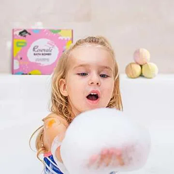 Rosevale Bath Bombs Gift Set,12 Large 5oz Bubble Bath Fizzies,Shea & Coco Butter Dry Skin Moisturize,Perfect for Bubble & Spa Kit,Best Birthday Day Gifts for Women,Her,Wife,Girlfriend,Teens Girls