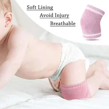 Baby Knee Pads Set - 5 Pack Anti-Slip for Crawling