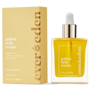 Evereden Golden Belly Serum, 1.7 fl oz. | Clean & Vegan Women's Belly Oil for Pregnancy and Postpart...