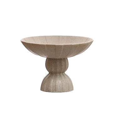 Bloomingville 10.25" Round Debossed Stoneware Bowl with Reactive Glaze