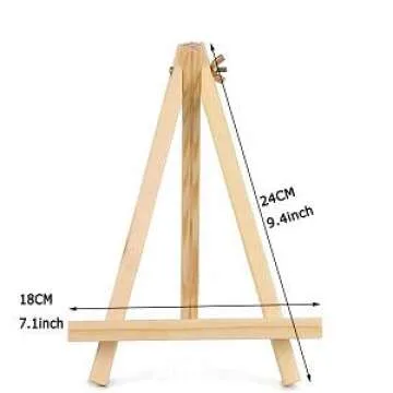 Wood Easels Set of 6 for Artists - Portable and Compact Display