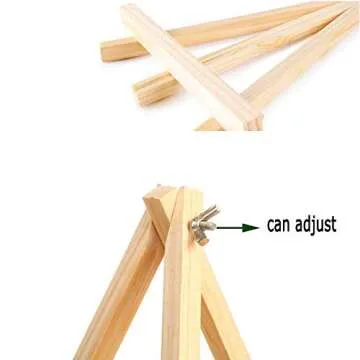 Versatile Wood Easels Set for Display and Painting