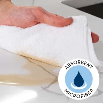 S&T INC. 50 Pack Microfiber Cleaning Cloths, 11.5" x 11.5", Ultimate Cleaning Solution for Home & Ca...