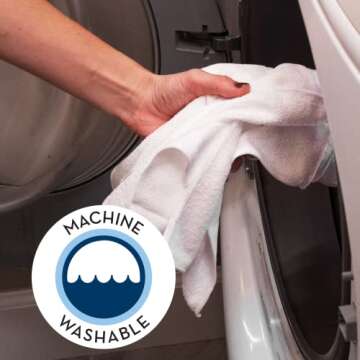 S&T INC. 50 Pack Microfiber Cleaning Cloths - Eco-Friendly & Reusable