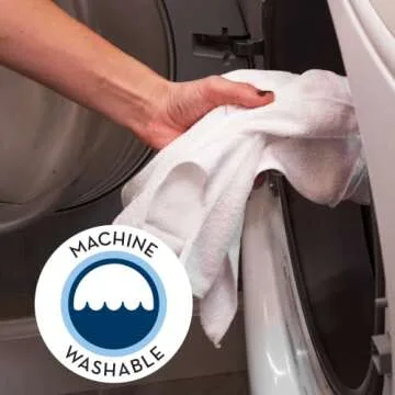 S&T INC. 50 Pack Microfiber Cleaning Cloths - Eco-Friendly & Reusable