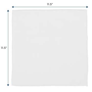 S&T INC. 50 Pack Microfiber Cleaning Cloths - Eco-Friendly & Reusable