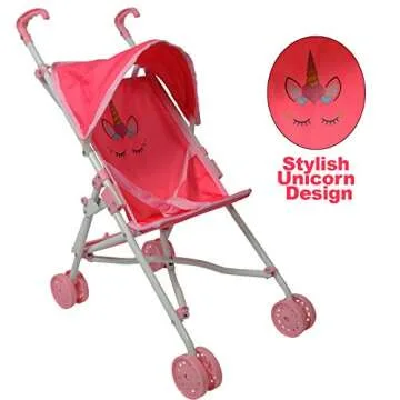 Unicorn Stroller for Kids Aged 1 to 3 Years - Durable Toy