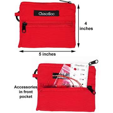 ChiaoGoo Twist Red Lace Shorties 2 & 3-Inch Small Red 7230-M Interchangeable Knitting Needle Set, 12...