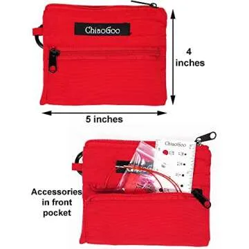 ChiaoGoo Twist Red Lace Shorties 2 & 3-Inch Small Red 7230-M Interchangeable Knitting Needle Set, 12...