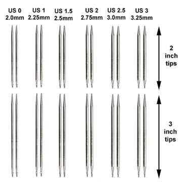 ChiaoGoo Twist Shorties Interchangeable Knitting Needles