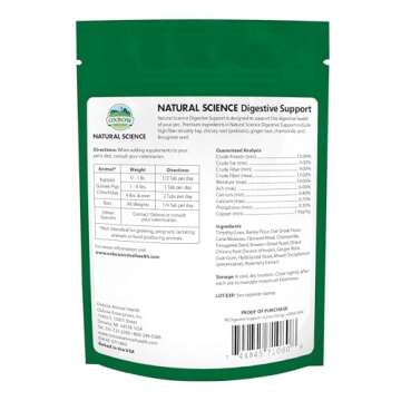 Oxbow Natural Science Digestive Supplement - High Fiber Supports Digestive Health in Chinchillas, Ra...