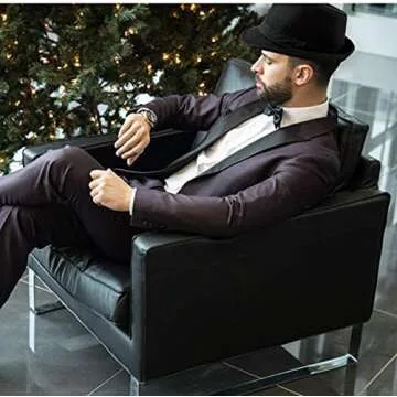 Classic Manhattan Fedora Hat Felt Trilby Short Brim Bowler Hat for Mens Womens 23" (Black, Medium)