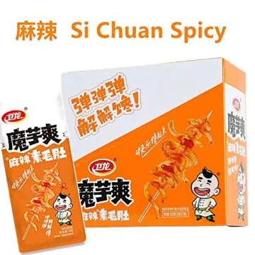Weilong Latiao, Spicy Strip,Wei Long Konjac 20 Sachets / 360g Chinese Snack ,Chanmoyu,Moyushuang,卫...