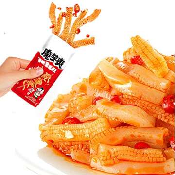 Weilong Latiao, Spicy Strip,Wei Long Konjac 20 Sachets / 360g Chinese Snack ,Chanmoyu,Moyushuang,卫龙辣条 馋魔芋 魔芋爽(Sichuan spicy麻辣)