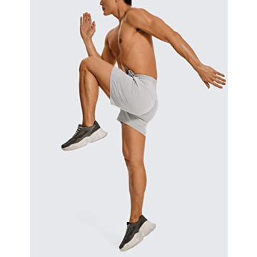 CRZ YOGA Men’s Quick Dry Workout Shorts for Active Lifestyle