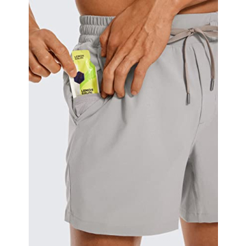 CRZ YOGA Men’s Quick Dry Workout Shorts for Active Lifestyle