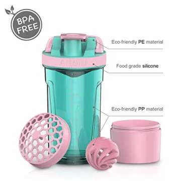 Inspirational Shaker Bottle for Fitness – 24 Oz