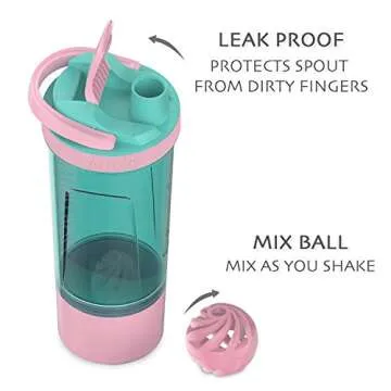 Inspirational Shaker Bottle for Fitness – 24 Oz