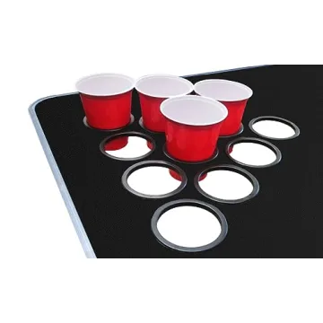 PARTYPONG 8-Foot Folding Beer Pong Table - High Times Edition