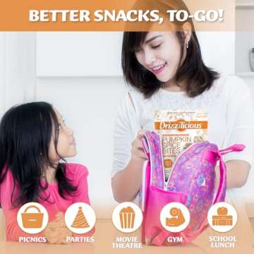 Drizzilicious Mini Rice Cakes - Vegan Pumpkin Spice Snacks