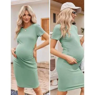 Ekouaer Maternity Dress – Comfort Meets Style