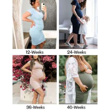 Ekouaer Maternity Dress – Comfort Meets Style