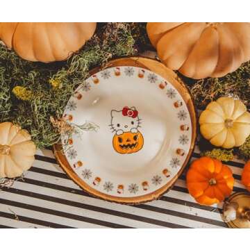 Hello Kitty Pumpkin Boo Dinner Plate - Perfect for Halloween