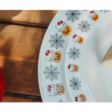 Hello Kitty Pumpkin Boo Dinner Plate - Perfect for Halloween