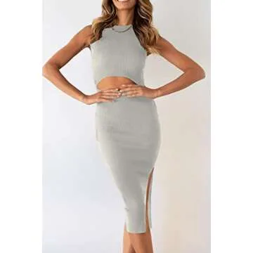 PRETTYGARDEN Women's Summer Midi Bodycon Dress