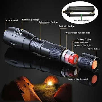 Tactical Flashlights 3000 Lumens Waterproof Led