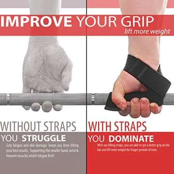 WARM BODY COLD MIND Lasso Lifting Wrist Straps for Strength