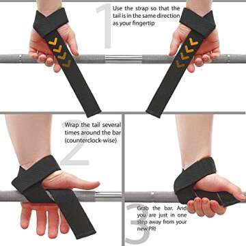 WARM BODY COLD MIND Lasso Lifting Wrist Straps for Strength