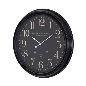 Yosemite Home Decor Circular Iron Wall Clock, Multicolor