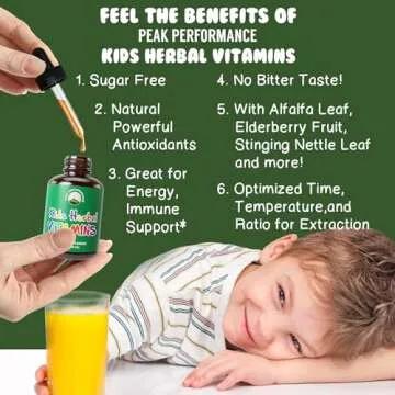 Kids Herbal Multivitamins - Sugar-Free & Vegan Drops