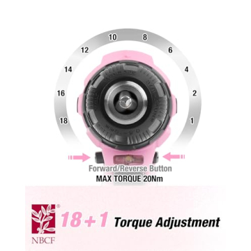 Stylish WORKPRO Pink Cordless Drill - Ideal Gift for Her