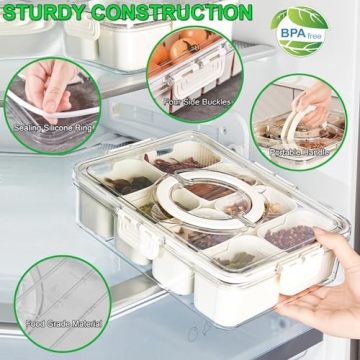 Yipaga Divided Serving Tray - Perfect for Snacks & Gifts