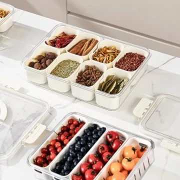 Yipaga Divided Serving Tray - Perfect for Snacks & Gifts